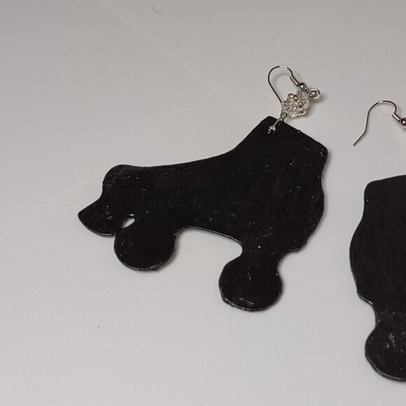 Blue Sparkle Roller Skate Dangle Earrings - Picture 6 of 9